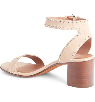 Shop Givenchy Studded Ankle Strap Sandal In Nude Pink Suede