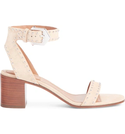 Shop Givenchy Studded Ankle Strap Sandal In Nude Pink Suede