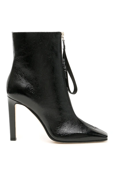 Shop Jimmy Choo Macel 100 Boots In Black