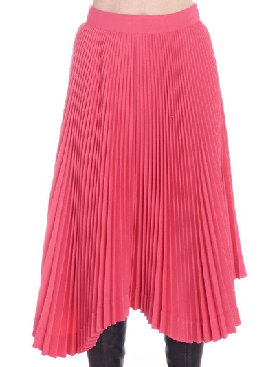 Shop We11 Done We11done Pleated Midi Skirt In Pink
