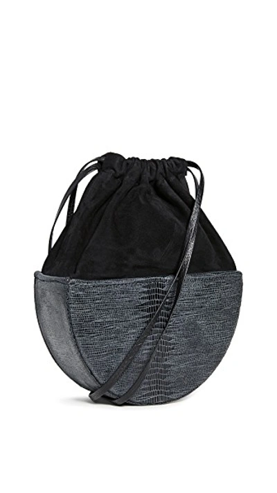Shop Altaire Demi Lune Bag In Black Anaconda