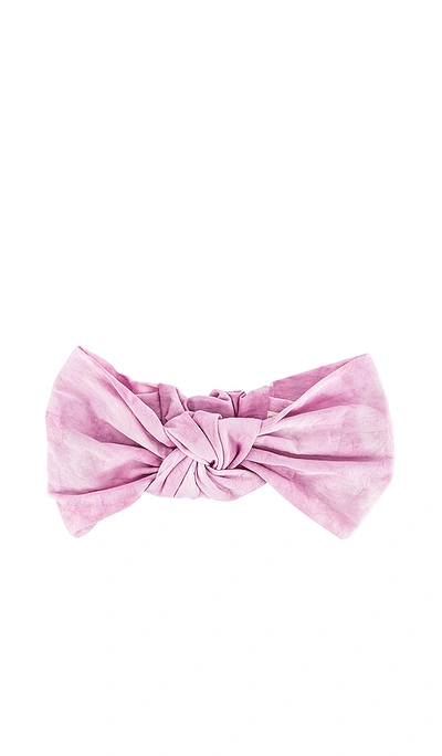 Shop Jennifer Behr Marin Turban In Pink. In Rose Tie Dye