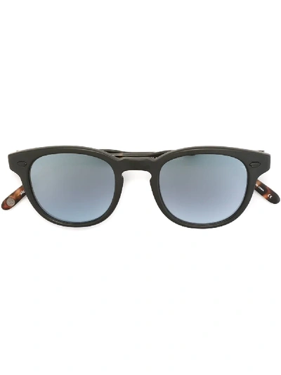 Shop Garrett Leight 'warren' Mirror Lens Sunglasses - Black