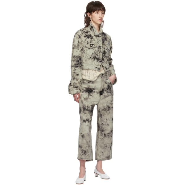 eckhaus latta cropped denim jacket