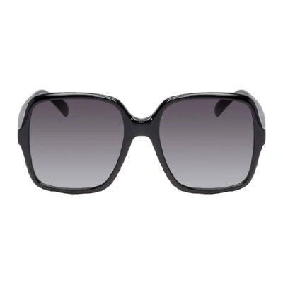 Shop Givenchy Black Oversized Square Sunglasses In 0807 Black