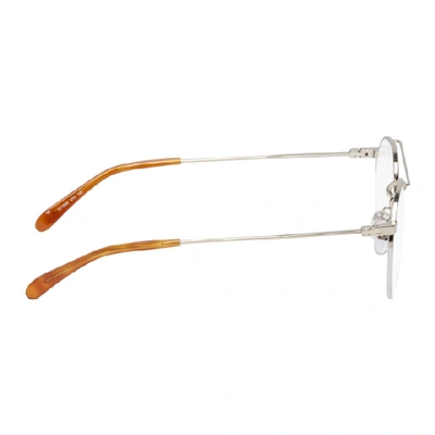 Shop Givenchy Gold And Tortoiseshell Half-rim Glasses In 03yg Ltgold