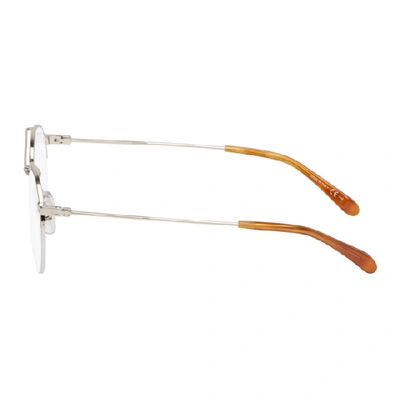 Shop Givenchy Gold And Tortoiseshell Half-rim Glasses In 03yg Ltgold