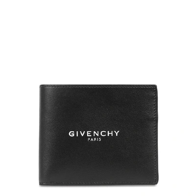 Shop Givenchy Logo-print Leather Wallet In Black