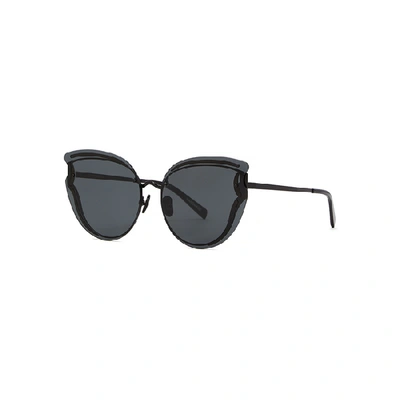 Shop For Art's Sake Viva Oversized Mirrored Sunglasses In Black