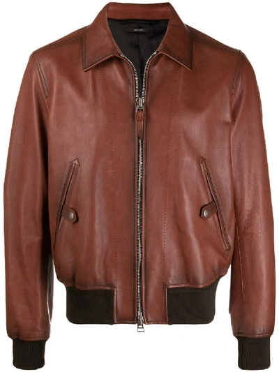 Shop Tom Ford Relaxed Jacket - Brown