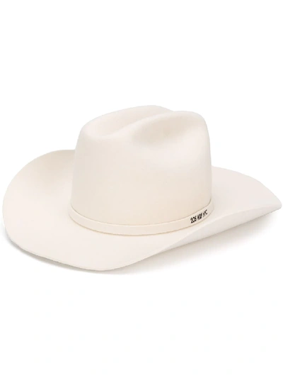 Shop Calvin Klein 205w39nyc Wide Brim Hat - White