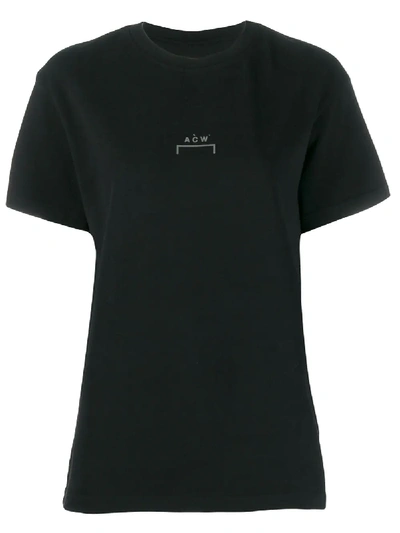 Shop A-cold-wall* Logo Print Crew Neck T-shirt - Black