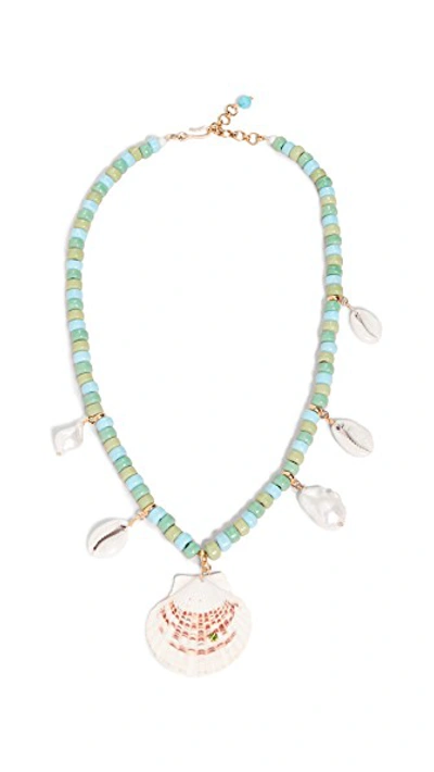 Shop Brinker & Eliza Madaket Necklace In Turquoise Multi