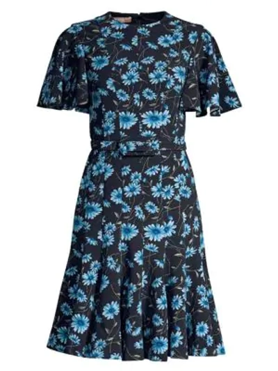 Shop Michael Kors Cornflower Belted Dance Dress