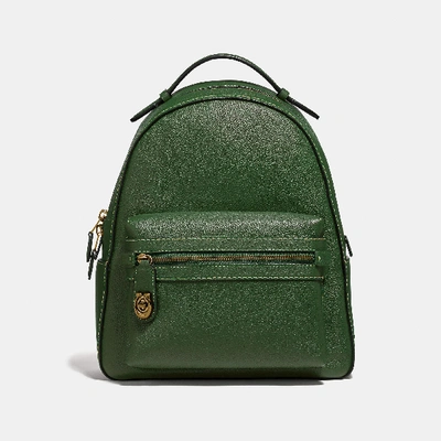 Shop Coach Campus Backpack In Green