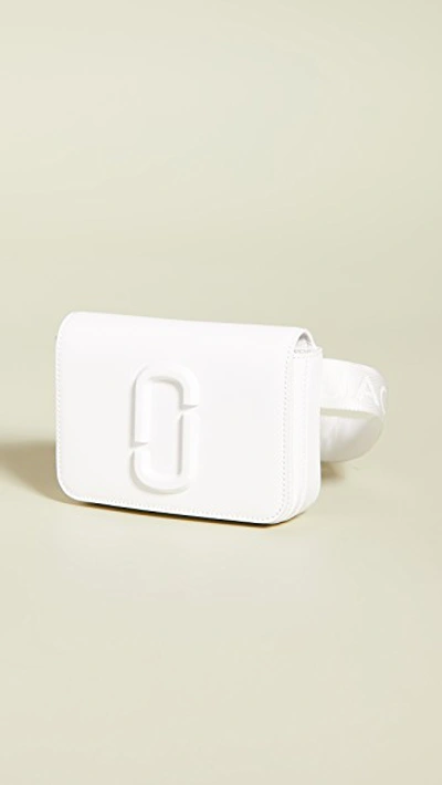 Shop Marc Jacobs M/l Hip Shot Dtm Belt Bag In Moon White