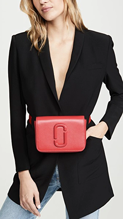 Shop Marc Jacobs M/l Hip Shot Dtm Belt Bag In Geranium