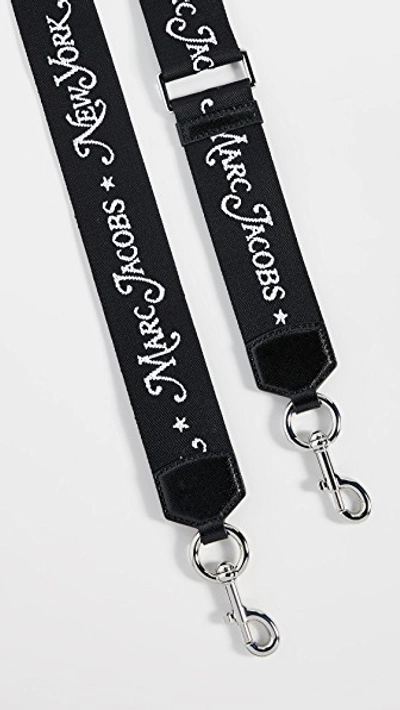 Shop Marc Jacobs New York Magazine Webbing Strap In Black