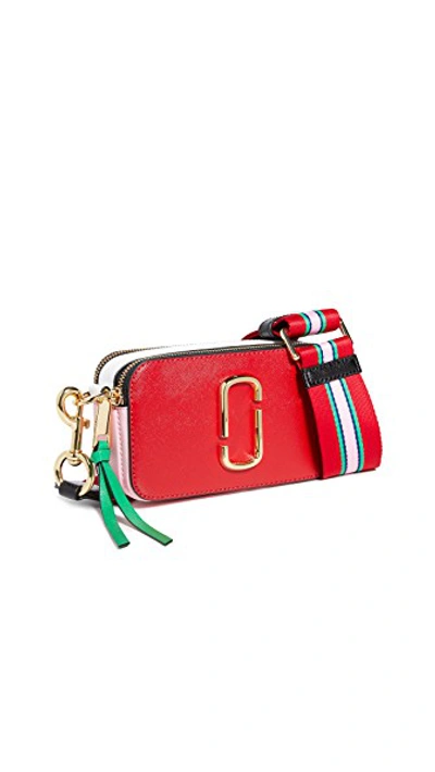 Marc Jacobs Snapshot Camera Bag In Fire Red Multi