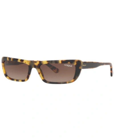 Shop Vogue Sunglasses, Vo5283s 54 Bella In Yellow Havana/brown Gradient
