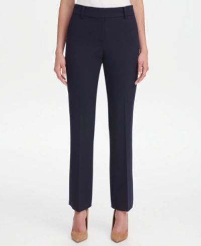 Shop Tommy Hilfiger Women's Sutton Boot-leg Trousers In Midnight