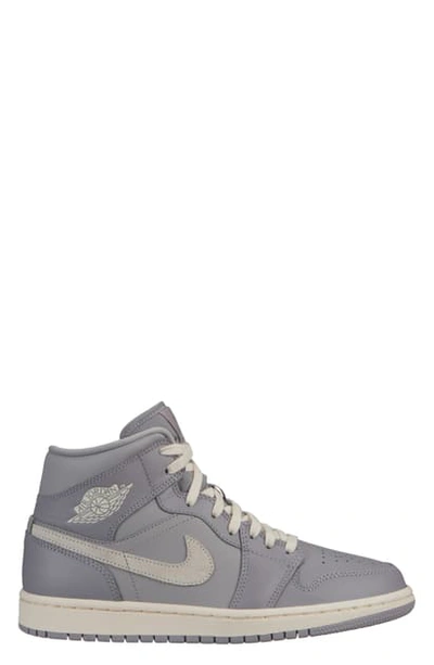 Shop Jordan 1 Mid Sneaker In Atmosphere Grey/ Pale Ivory