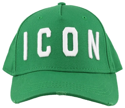 Shop Dsquared2 Icon Baseball Cap In Green