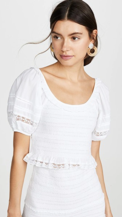 Shop Loveshackfancy Molly Top In White