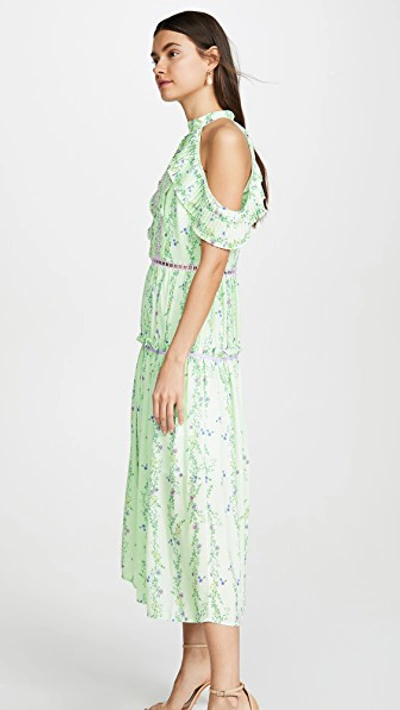 Shop Glamorous Apple Linear Floral Crepe Dress In Apple Floral