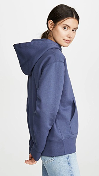 Shop Acne Studios Ferris Face Sweatshirt In Denim Blue