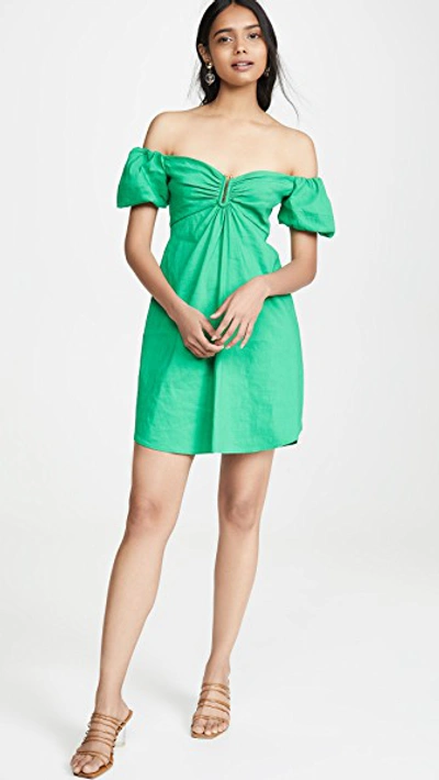 Shop A.l.c Aniston Dress In Jade