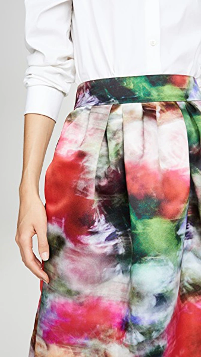 Shop Adam Lippes Midi Ball Skirt In Multi Floral