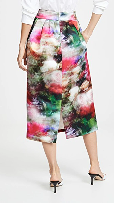 Shop Adam Lippes Midi Ball Skirt In Multi Floral