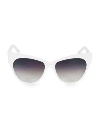 Shop Andy Wolf Women's Bolero 58mm Cat Eye Sunglasses In White