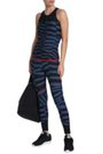 Shop Adidas By Stella Mccartney Printed Stretch Tank In Blue