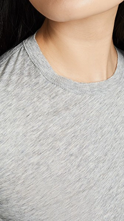 Skin Long-sleeved Cotton-jerey Pyjama Top In Heather Grey