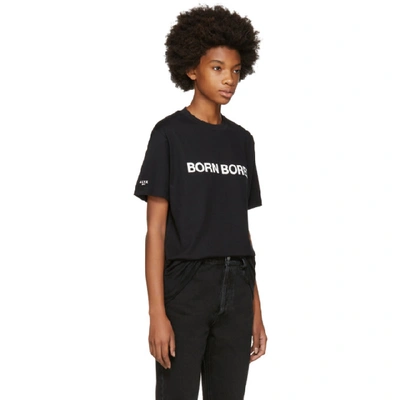 Shop Alyx 1017  9sm Ssense Exclusive Black Born Bored T-shirt In Black/white