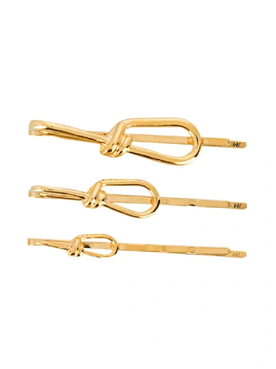 Shop Annelise Michelson Set Aus Kleinen Haarspangen In Gold