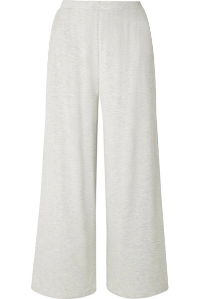Shop Skin Lilian Stretch-jersey Pajama Pants In Light Gray