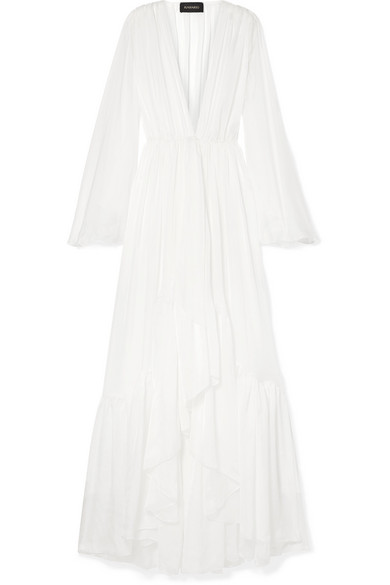 white chiffon jacket