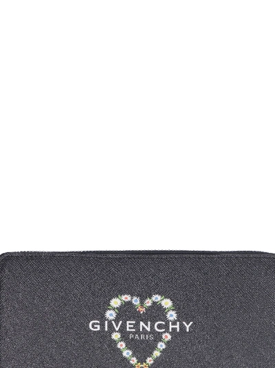 Shop Givenchy Zip-around Wallet In Black