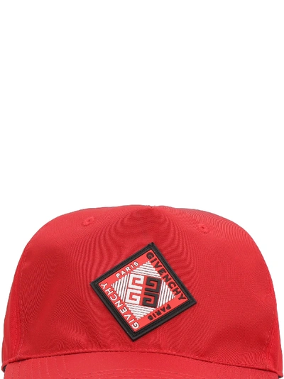 Shop Givenchy Logoed Baseball Cap In Red