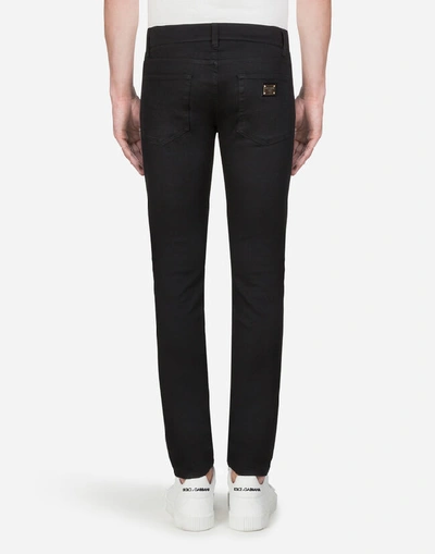 Shop Dolce & Gabbana Black Super Stretch Jeans