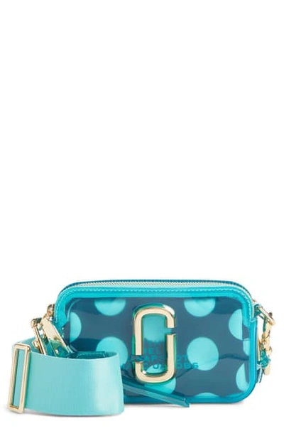 Shop Marc Jacobs The Jelly Snapshot Crossbody Bag - Blue In Turquoise
