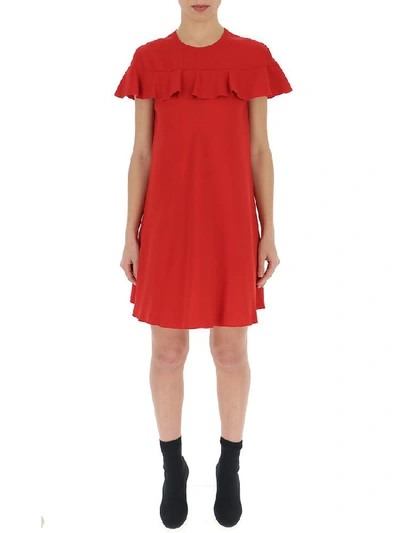 Shop Red Valentino Ruffle Mini Dress