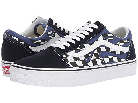 checkered flame vans