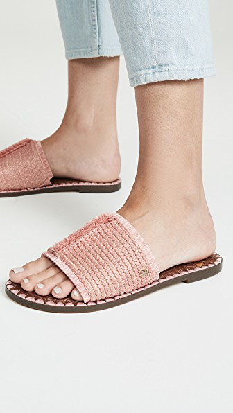 sam edelman raffia slides