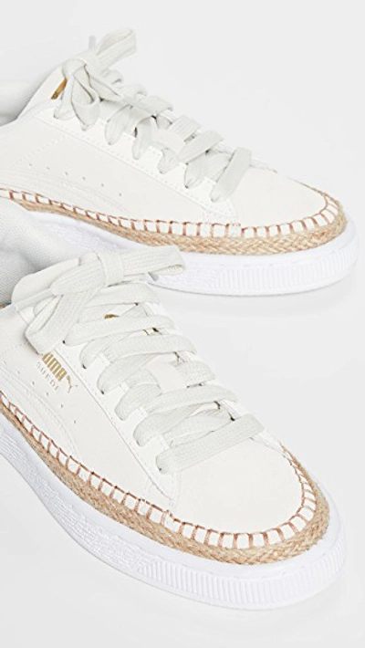 Puma Trainerdrille Low-top Suede Espadrille Trainers In Marshmallow/ White  | ModeSens