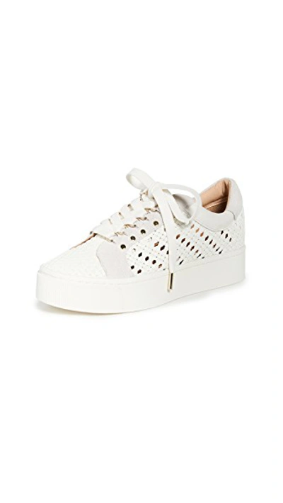 Shop Joie Handan Woven Sneakers In White