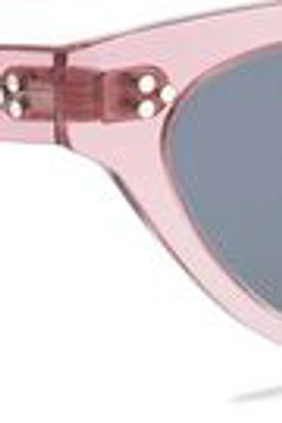 Shop Oliver Peoples Woman Zasia Cat-eye Acetate Sunglasses Baby Pink In Lavender